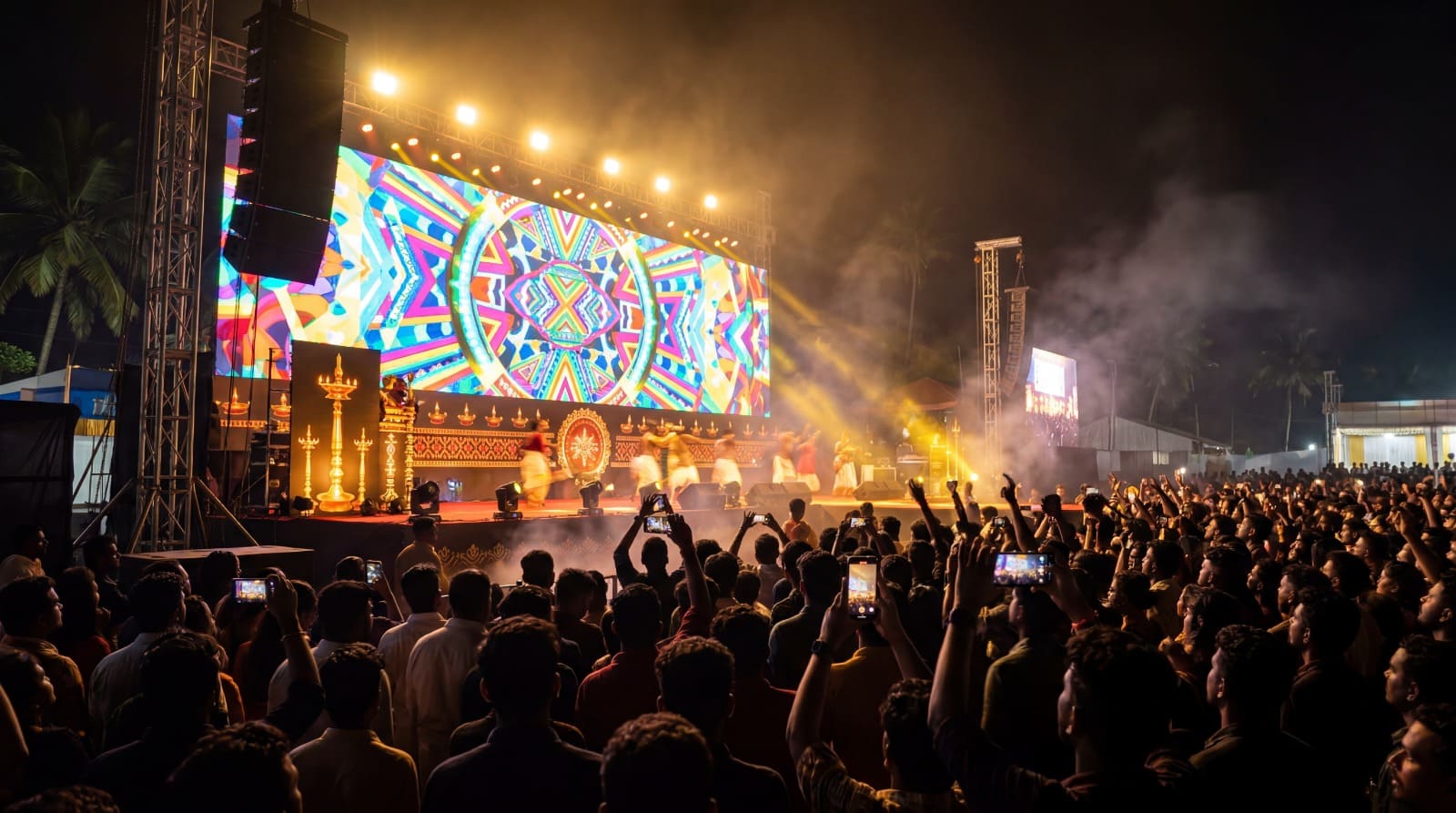 Outdoor LED wall festival event