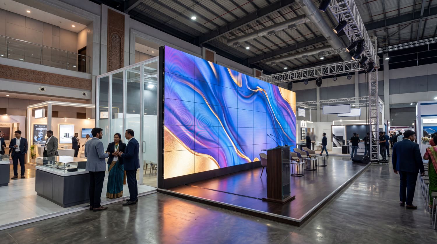 Corporate events and exhibitions LED wall
